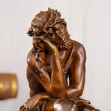 Boxwood "Crown of Thorns" Jesus Meditation Sculpture - Hand-carved Spiritual Art | A Concrete Reminder o - size and finish detail