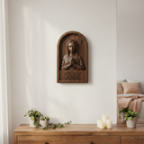 She Walks by Faith Wooden Wall Decor - Christian gift presentation