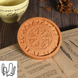 Bgcopper Wooden Tree of Life Celtic Cross Coasters - BGCOPPER