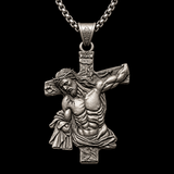 S925 Sterling Silver Crucified Jesus Cross Pendant Necklace – INRI Christian Faith Jewelry