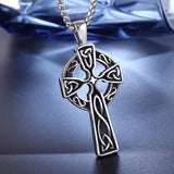 Stainless steel Celtic cross pendant necklace - BGCOPPER