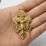 Double Pardon Cross Double Sided Engraved Miraculous Medal St. Benedict Medal Pendant - BGCOPPER