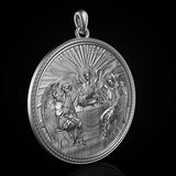 Holy Trinity S925k Silver Round Necklace - BGCOPPER