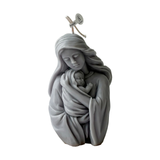 Virgin Mary holding the infant Jesus craft candle