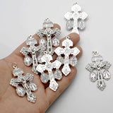 Double Pardon Cross Double Sided Engraved Miraculous Medal St. Benedict Medal Pendant - BGCOPPER