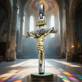 BGCOPPER S925K Silver Crucifix of Jesus Christ: A Timeless Masterpiece of Faith and Art - BGCOPPER