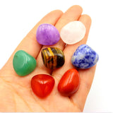 Metatron Colorful Irregular Natural Stone Yoga Stone Colorful Stone Pendant Set Crushed Stone Resin Necklace - BGCOPPER