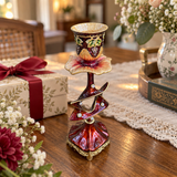 Vintage Burgundy Star of David Candle Holder – Faith & Heritage Home Decor