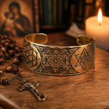 Metatron Adjustable Copper Bracelet