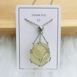 2023 Crystal Stone Holder Necklace - Free (Crystal) Gift Included - BGCOPPER