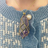 2023 Crystal Stone Holder Necklace - Free (Crystal) Gift Included - BGCOPPER