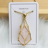 2023 Crystal Stone Holder Necklace - Free (Crystal) Gift Included - BGCOPPER