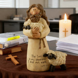 The Good Shepherd Resin Figurine: "The Lord is My Shepherd" ✨🙏