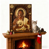 Sacred Heart Wood Carvings: Jesus & Mary, Handcrafted Tokens of Divine Love