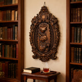 Three Sacred Hearts of the Holy Family | Solid Wood Carving Gift