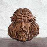 Handcrafted Beechwood Jesus Thorn Crown Wall Hanging — A Sacred Reminder of His Everlasting Love