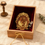 Bgcopper Holy family Nativity Wood Carving Gift Religious Family Wall Decor