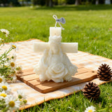 Sacred Light Christmas Candle - Christ King & Holy Mary Edition | Natural Soy Wax Christian Candles for Advent Worship & Prayer