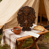 First Communion Christian Wood Carving - Sacrament of the Holy Eucharist Plaque
