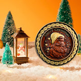 Best Christmas Gift - Santa Claus Round Wooden Wall Decoration - BGCOPPER