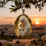 “Madonna & Child” Christian Necklace – A Symbol of Maternal Grace, Devotion, and Heavenly Protection