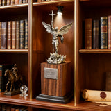 The size is only 153mm. Archangel Michael Statue: A Resin Symbol of Divine Protection & Spiritual Strength