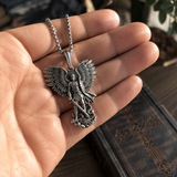 S925K Silver Saint Michael Pendant: Courage in the Heart