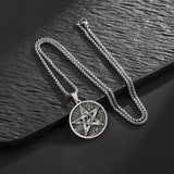 Solomon's Pentacle Reversible Engraved Seal of the Seven Angels Necklace S925K Silver Pendant - BGCOPPER