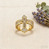 Cross Statement Ring: Wear Your Faith With Bold Elegance