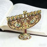 Enamel Hanukkah Menorah