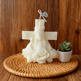 Sacred Light Christmas Candle - Christ King & Holy Mary Edition | Natural Soy Wax Christian Candles for Advent Worship & Prayer