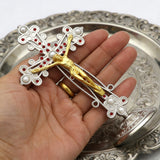 Ornate Jesus Crucifix Figurine: Elegance & Faith in One