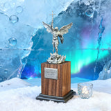 The size is only 153mm. Archangel Michael Statue: A Resin Symbol of Divine Protection & Spiritual Strength