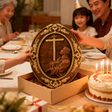 Jesus Hill Garten Gebet Plaque Holz schnitzerei