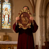 Our Lady & Child Wooden Plaque: A Christian Symbol of Mary’s Love & Christ’s Humble Birth