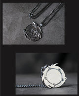 Wolf Head Steel Titanium Personalized Men's Necklace - BGCOPPER