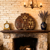 Miraculous Medal Wood Carving Decor - Medal of Our Lady of Graces