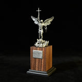 The size is only 153mm. Archangel Michael Statue: A Resin Symbol of Divine Protection & Spiritual Strength