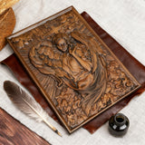 🌟 Archangel Chamuel Wood Carving – Angel of Peaceful Relationships 🌟