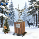 The size is only 153mm. Archangel Michael Statue: A Resin Symbol of Divine Protection & Spiritual Strength