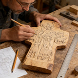 Good Shepherd Wooden Cross: A Religious Gift of Endless Care & Guidance