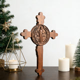 Dual Divine Cross: Christ’s Redemption & St. Benedict’s Protection