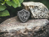 S925K Silver St. George Defeat the Dragon Ring - BGCOPPER