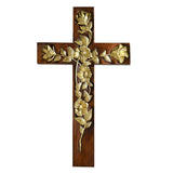 Rosary Wooden Large Cross - BGCOPPER