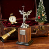 The size is only 153mm. Archangel Michael Statue: A Resin Symbol of Divine Protection & Spiritual Strength