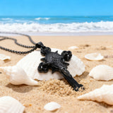 Golden St. Benedict Exorcism Cross - Blessings to you and your family