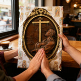 Jesus Hill Garten Gebet Plaque Holz schnitzerei