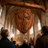 Guardian Michael Wood Carving - Handcrafted Spiritual Shield & Heirloom Gift