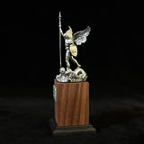 The size is only 153mm. Archangel Michael Statue: A Resin Symbol of Divine Protection & Spiritual Strength