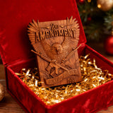 Handcrafted Solid Wood Wall Art - Commemorating the Second Amendment
